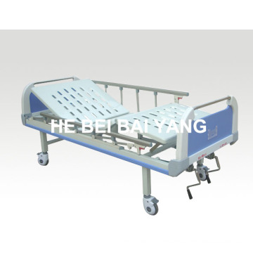 a-99 Movable Double-Function Manual Hospital Bed with ABS Bed Head